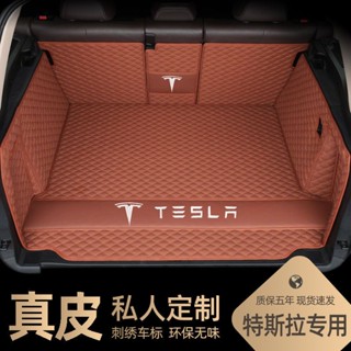 Tesla Tesla โมเดลY/model3 Dedicated to Car Trunk Mat Tail Box Mat Modified Decoration