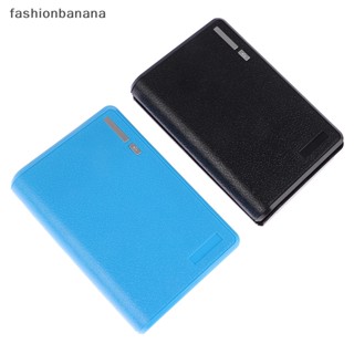 [fashionbanana] กล่องเคสชาร์จโทรศัพท์มือถือ 5V USB คู่ 4*18650 พร้อมส่ง