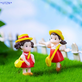 Utzn&gt; ใหม่ ฟิกเกอร์ การ์ตูน Little Mei น่ารัก ขนาดเล็ก สําหรับตกแต่งภูมิทัศน์