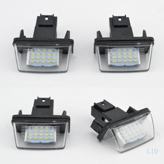 Lid หลอดไฟ LED 12V 18 SMD กันน้ํา สําหรับติดป้ายทะเบียนรถยนต์ 2 ชิ้น