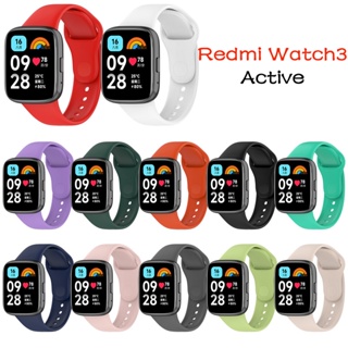 redmi watch 3 active สาย สายนาฬิกาข้อมือซิลิโคน คุณภาพสูง ทนทาน แบบเปลี่ยน สําหรับ Xiaomi Redmi Watch3