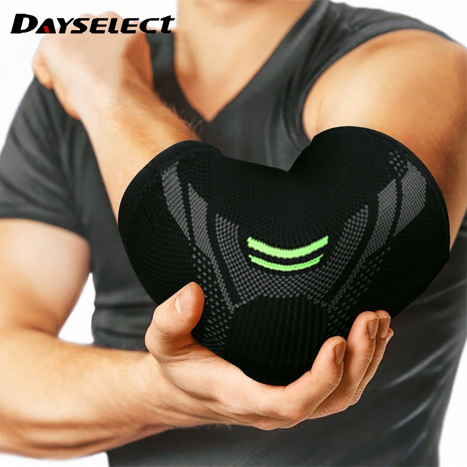 Dayselect ปลอกสวมข้อศอก บรรเทาอาการปวดข้อต่อ ลดการบาดเจ็บ สําหรับเอ็นอักเสบ เทนนิส 1 ชิ้น