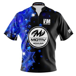 Motiv DS เสื้อโปโล แขนสั้น พิมพ์ลายโบว์ลิ่ง 2132-MT 3D