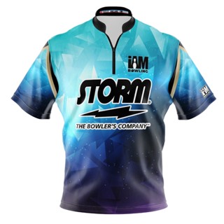 Storm เสื้อโปโล แขนสั้น พิมพ์ลายโบว์ลิ่ง DS 1529-ST 3D