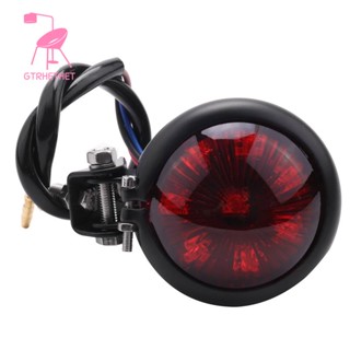 ไฟท้าย ไฟเบรก Led 12V สีแดง ปรับได้ สีดํา สําหรับรถจักรยานยนต์ Chopper Bobber