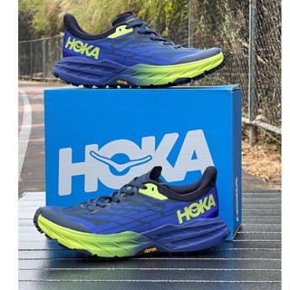 HOKA ONE ONE 【Speedgoat 5】รองเท้าวิ่งข้ามประเทศสำหรับผู้ชาย รองเท้าปีนเขากันลื่น