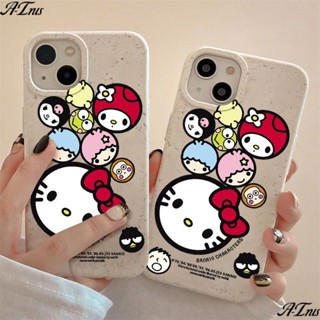 เคสโทรศัพท์มือถือ แบบนิ่ม ลายซานริโอ้ กันกระแทก สําหรับ Iphone 128 14pro max 13 11plus 7 JGG6