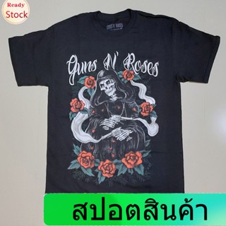 [S-5XL]FASHION QBเสื้อวง Gun n Roses ลิขสิทธิ์แท้ปี  2017.