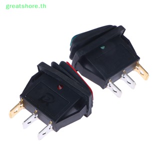 Greatshore สวิตช์ไฟ LED 3 Pin 12V 220V 20A ทรงสี่เหลี่ยมผืนผ้า