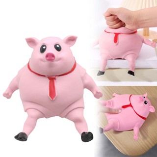 Stress relieving toy piggy slow rebound creative stress relieving pink skin pig suitable for adults and children