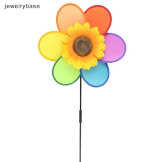 [jewelrybase] กังหันลม ดอกทานตะวัน หลากสี ของเล่นสําหรับเด็ก ตกแต่งสวนกลางแจ้ง DIY