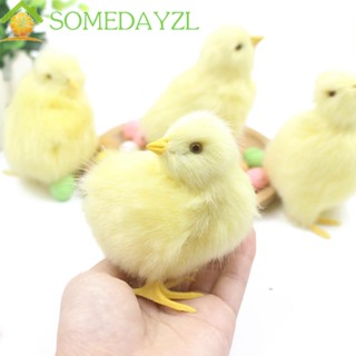 Somedayzl ตุ๊กตาไก่ปลอม ขนฟู เสมือนจริง เสริมการเรียนรู้เด็ก