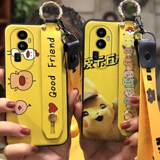 Wristband Cute Phone Case For OPPO Reno10 Anti-knock Fashion Design Phone Holder armor case Cartoon Durable Dirt-resistant