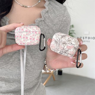 เคสหูฟังซิลิโคน แบบนิ่ม ลายดอกไม้ กันกระแทก สําหรับ Airpods Pro 1 2 3 Pro