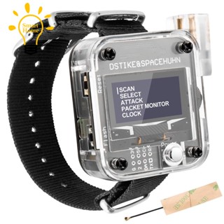 สมาร์ทวอทช์ WiFi Deauther Watch V3 ESP8266 OLED ควบคุม ทดสอบ ตั้งโปรแกรมได้