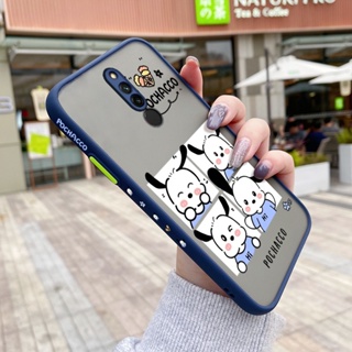 เคสซิลิโคนใส ขอบสี่เหลี่ยม กันกระแทก ลายการ์ตูน Pochacco น่ารัก สําหรับ Xiaomi Redmi Note 8 Note8 Pro Note 8T