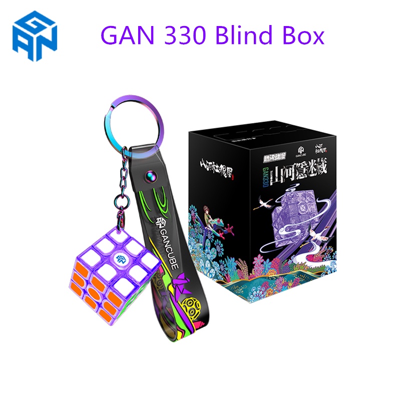 Gan 330 X กล่องสุ่ม GAN330 3x3x3 ลูกบาศก์ GAN พวงกุญแจ กล่องปริศนา ลูกบาศก์ใส 3x3x3 ลูกบาศก์ขนาดเล็ก