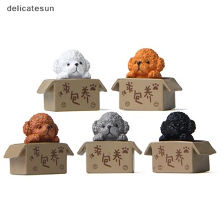 Delicatesun ตุ๊กตาสุนัขหน้าแฟนซี ขนาดเล็ก สําหรับตกแต่งสวน ภูมิทัศน์