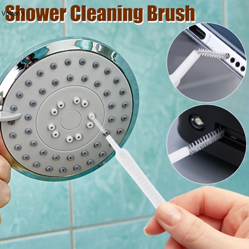 แปรงไนล่อน ทําความสะอาดรูขุมขน แบบพกพา ป้องกันการอุดตัน สําหรับห้องครัว ห้องน้ํา 10 ชิ้น