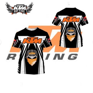 Ktm เสื้อยืด พิมพ์ลายทีมแข่งรถ 3D F1 Team All Over S-5XL