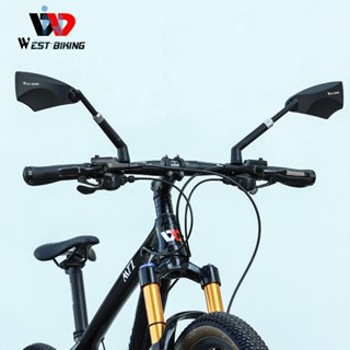 West BIKING กระจกมองหลัง ป้องกันแสงสะท้อน หมุนได้ 360 องศา อุปกรณ์เสริม สําหรับรถจักรยาน [Norton.th]