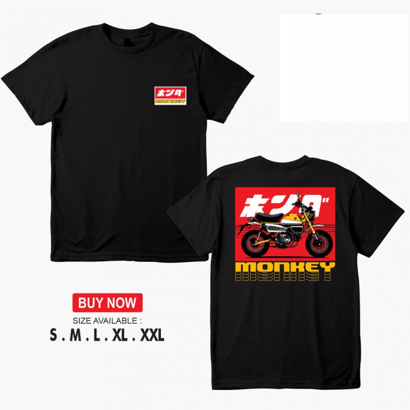 [พร้อมส่ง] เสื้อยืด พิมพ์ลาย Carima Honda Monkey Honda Gank สําหรับรถจักรยานยนต์