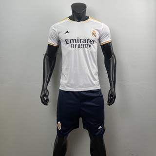 ชุดฟุตบอล ชุดกีฬาออกกำลังกายผู้ใหญ่ ทีม Real Madrid เสื้อ+กางเกง เกรด A