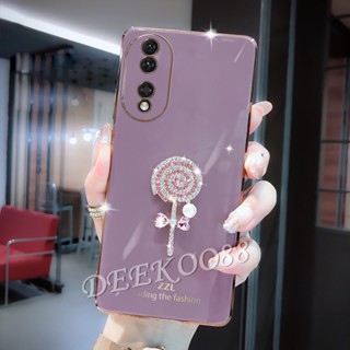 ใหม่ เคสป้องกันโทรศัพท์มือถือ แบบนิ่ม ลายอมยิ้ม สีชมพู และสีขาว สําหรับ Honor 90 Lite Magic5 Pro X8a 4G 5G Honor90 Honor90Lite 2023