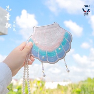 [พร้อมส่ง] กระเป๋าปักลาย สไตล์โบราณ สําหรับเด็กผู้หญิง 100-130 ซม.