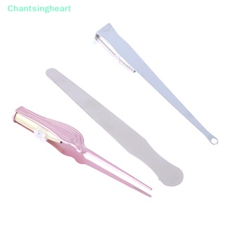 &lt;Chantsingheart&gt; เครื่องมือกําจัดหินหู ขี้หู มีไฟ LED สเตนเลส สําหรับทําความสะอาดปาก ลดราคา