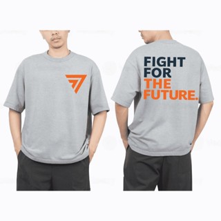 [S-5XL]เสื้อเลือกตั้ง เสื้อยืดยอดนิยม พิมพ์ตัวอักษร FIGHT FOR THE FUTURE TSHIRT เสื้อยืดแขนสั้นคอกลม S-5XL  ใหม่เอี่ยม