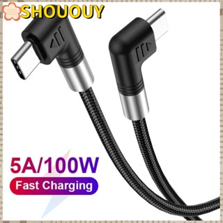 Shououy สายเคเบิล Type C QC4.0 20V 5A PD 100W สําหรับโทรศัพท์มือถือ