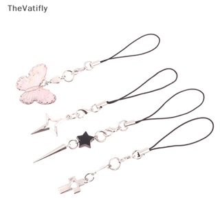 [TheVatifly] พวงกุญแจ จี้ผีเสื้อ ดาว ไม้กางเขน แฟชั่น มินิมอล สําหรับห้อยโทรศัพท์มือถือ Y2K [Preferred]