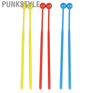 Punkstyle Exercise Drumstick  Bright Color 2PCS Plastic Drum Sticks for Kids Early Education