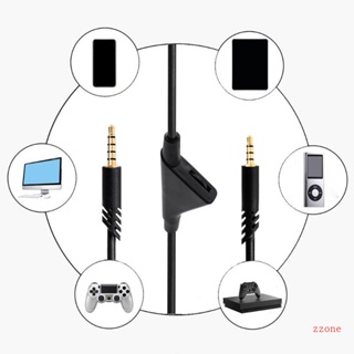 Zzz สายเคเบิลเสียง พร้อมตัวควบคุมระดับเสียง สําหรับหูฟังเกมมิ่ง A10 A40 A30