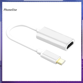 Phoneuse อะแดปเตอร์แปลงสายเคเบิ้ล USB Type C เป็น HDMI 4K ความคมชัดสูง สําหรับ Macbook HDTV Monitor