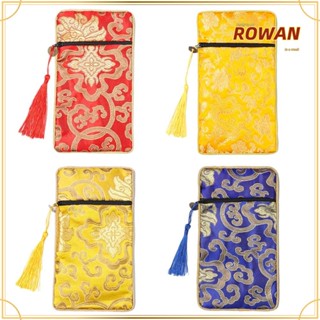 Rowans กระเป๋าเก็บเครื่องประดับ มีซิป ลายมังกร