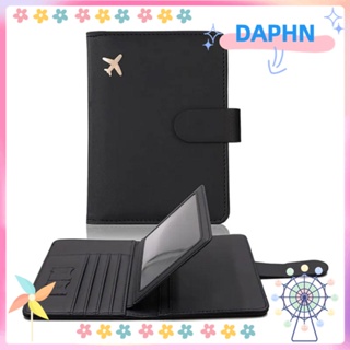 DAPHS กระเป๋าสตางค์ อเนกประสงค์ สําหรับใส่หนังสือเดินทาง บัตรเครดิต เอกสาร RFID