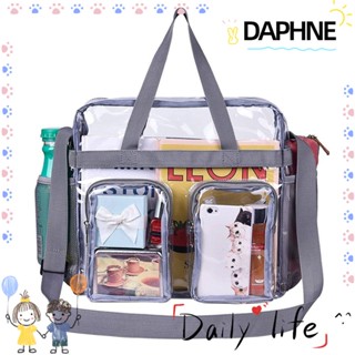 DAPHNE กระเป๋าสะพายไหล่ แบบใส ขนาดเล็ก จุของได้เยอะ เหมาะกับการเดินทาง