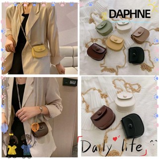 DAPHNE กระเป๋าสะพายไหล่ กระเป๋าถือ หนัง PU ขนาดเล็ก สําหรับเด็กผู้หญิง และเด็กผู้ชาย