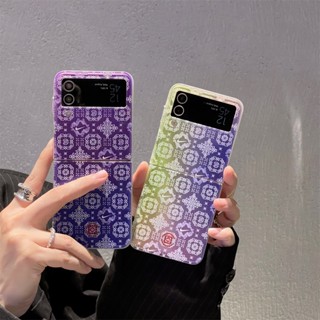 เคสโทรศัพท์มือถือแบบนิ่ม กันกระแทก ลายแบรนด์แฟชั่น สําหรับ Samsung Galaxy Z Flip 4 5G Z Flip 3