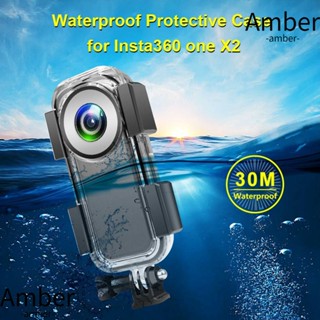 AMBER เคสกล่องใต้น้ํา กันน้ํา 30 เมตร สําหรับ Insta360 ONE X2