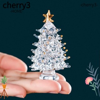 Cherry3 ฟิกเกอร์คริสตัลใส ขนาดเล็ก 2.4 นิ้ว สําหรับตกแต่งบ้าน ออฟฟิศ