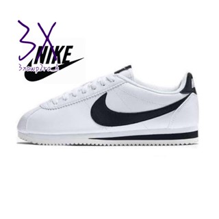 ใหม่ Nike CORTEZ WHITE BLACK ของแท้