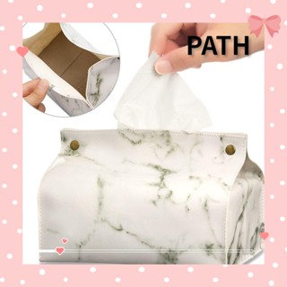 PATH กล่องทิชชู่ ลายหินอ่อน สําหรับใส่เครื่องสําอาง