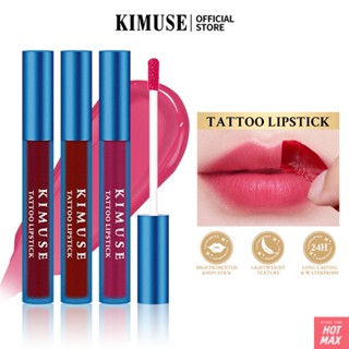 KIMUSE Lip Tint Peel Off Lip Stain Tattoo ลิปสติกติดทนนานและกันน้ำ Peel Off Pink Make Up [hotmax]