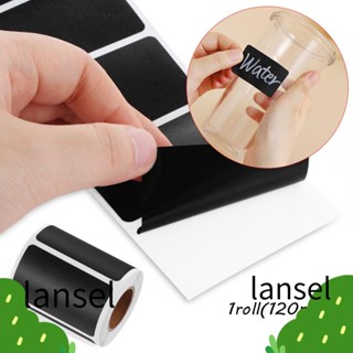 Lansel 120 ชิ้น / ม้วน ฉลากสติกเกอร์ บ้าน ขวดแยม เครื่องเทศ กระดานดํา ฉลาก