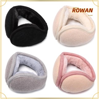 Rowans ที่ปิดหูกันหนาวแฟชั่น ผ้ากํามะหยี่ขนนิ่ม อบอุ่น