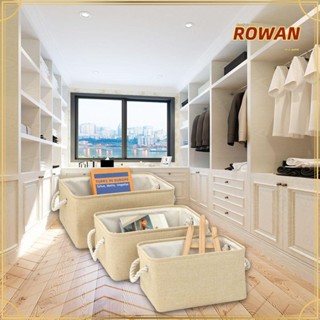 Rowans ตะกร้าเก็บเสื้อผ้า แบบพับได้ สําหรับบ้าน