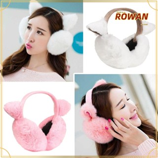 Rowans ที่ปิดหูกันหนาว ลําลอง ผ้ากํามะหยี่ขนนิ่ม อบอุ่น